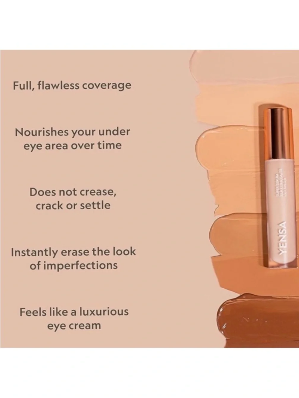 YENSA Super Serum Silk Concealer IN MEDIUM 1 ( Medium Neutral ) NEW! RV $40